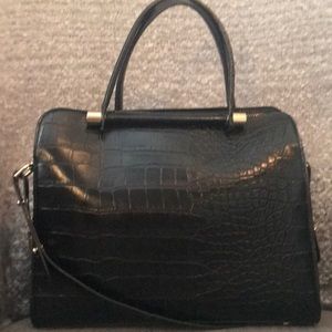 Ivanka Trump Black faux leather bag